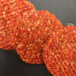 4 x 1/4lb minted lamb burgers