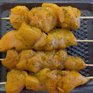 4 chicken kebabs